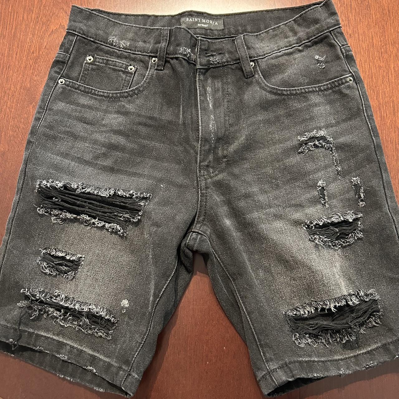 Saint Morta distressed jorts #jorts... - Depop