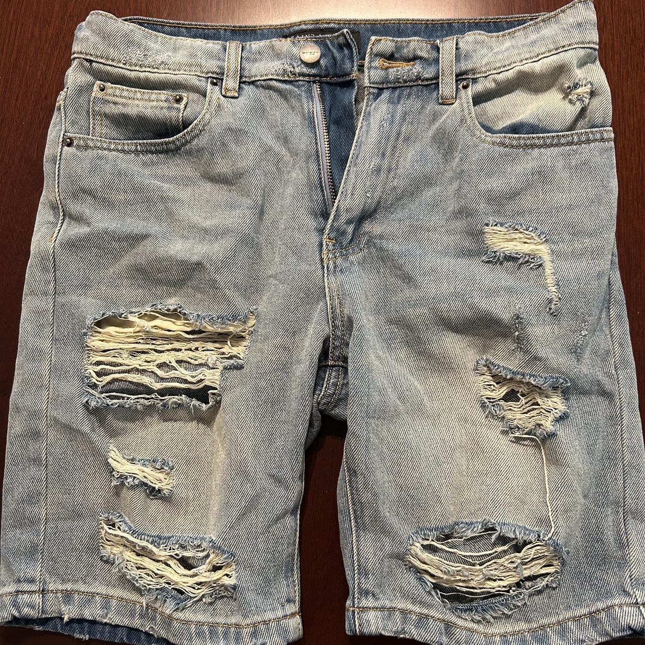 Saint Morta distressed jorts #jorts... - Depop