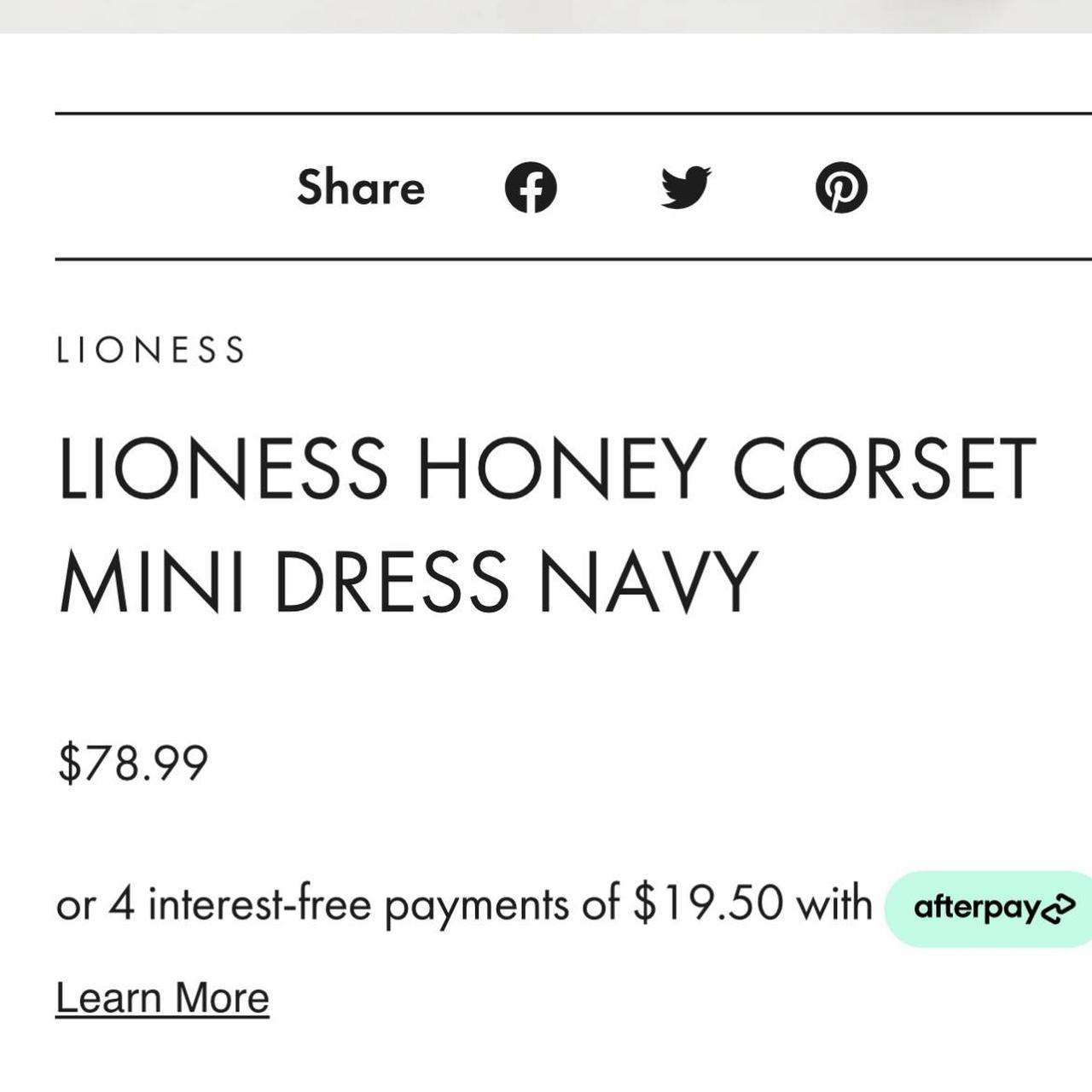 HONEY CORSET MINI - NAVY – LIONESS FASHION