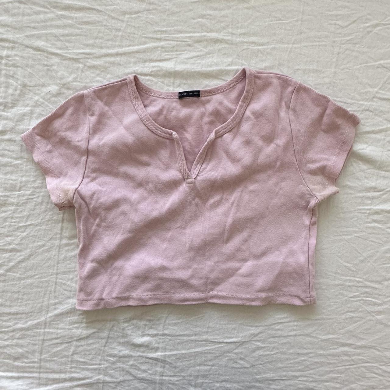 Brandy Melville pink crop top Best fits xs/s Been... - Depop