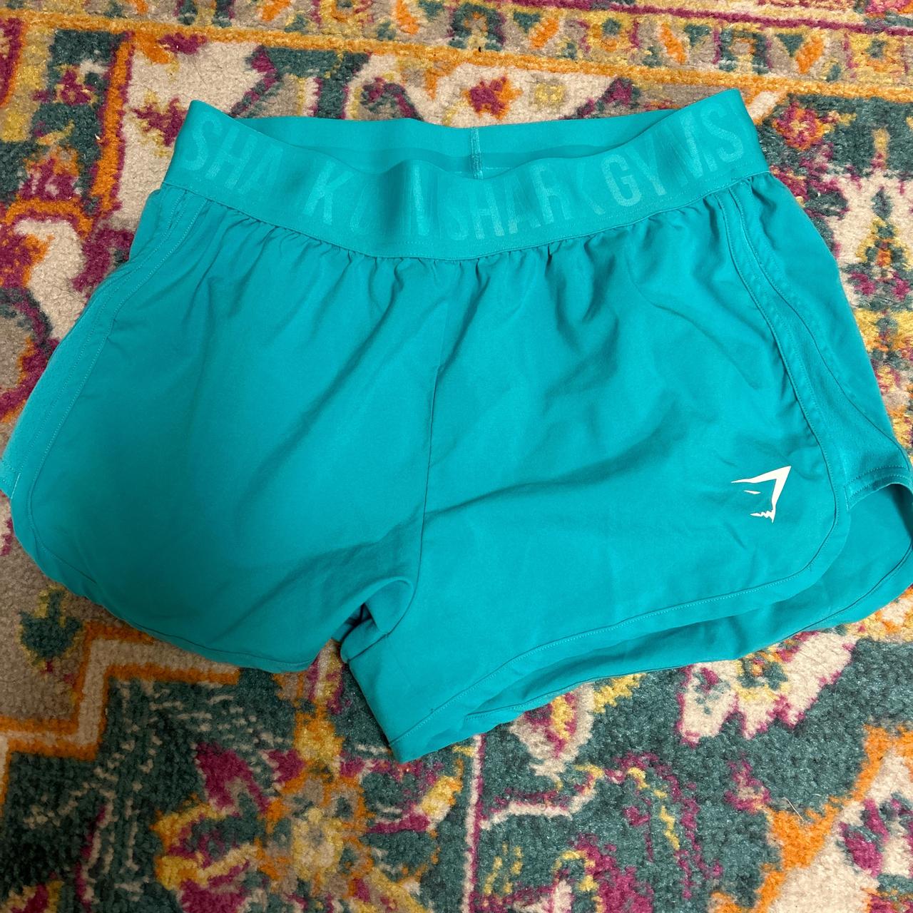 Gymshark Women's Shorts Blue/Green S – Gymshark teal workout