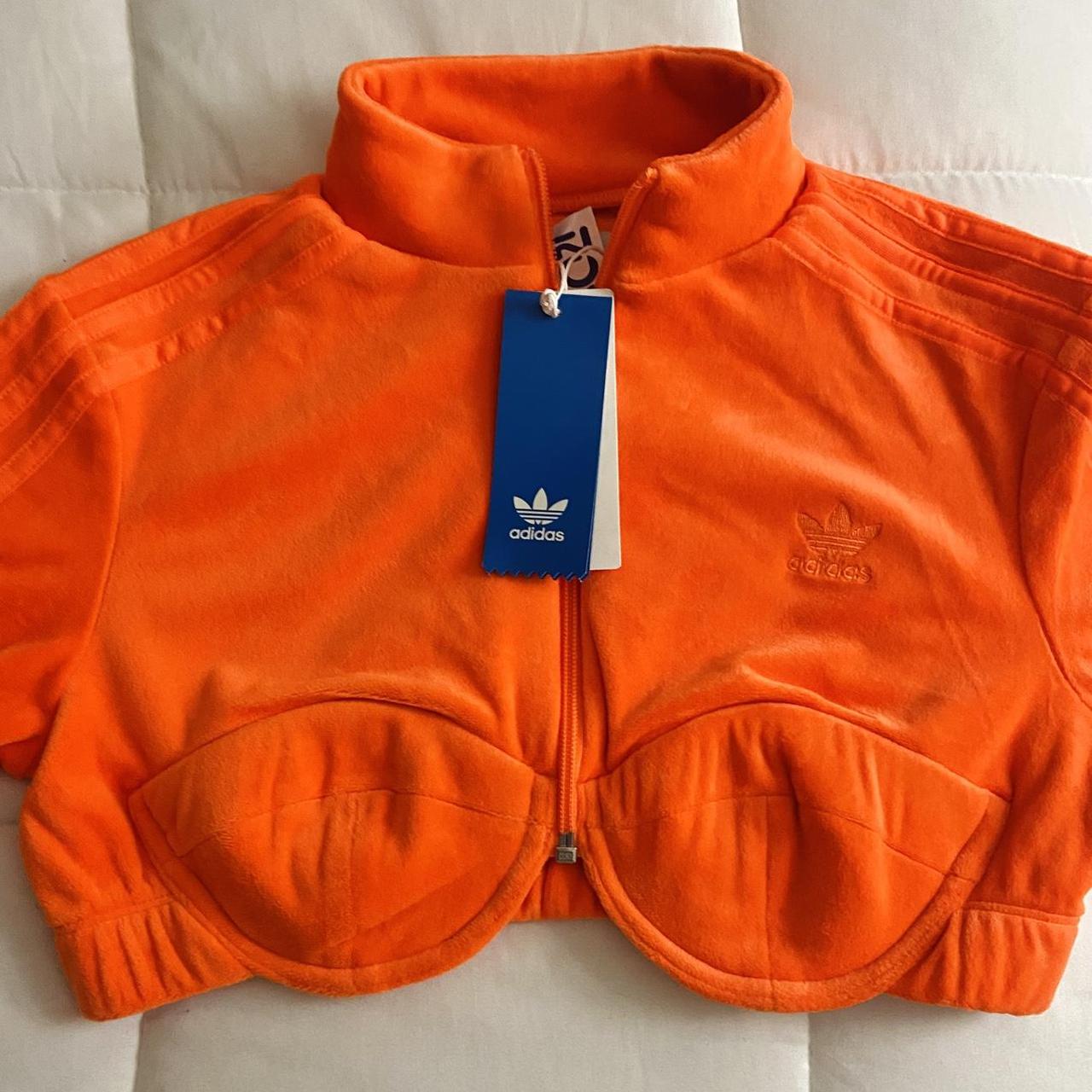 adidas Jeremy Scott オレンジジャケット M ADIDAS x Jeremy Scott Track Top H53369 Jacket Camo | Depop