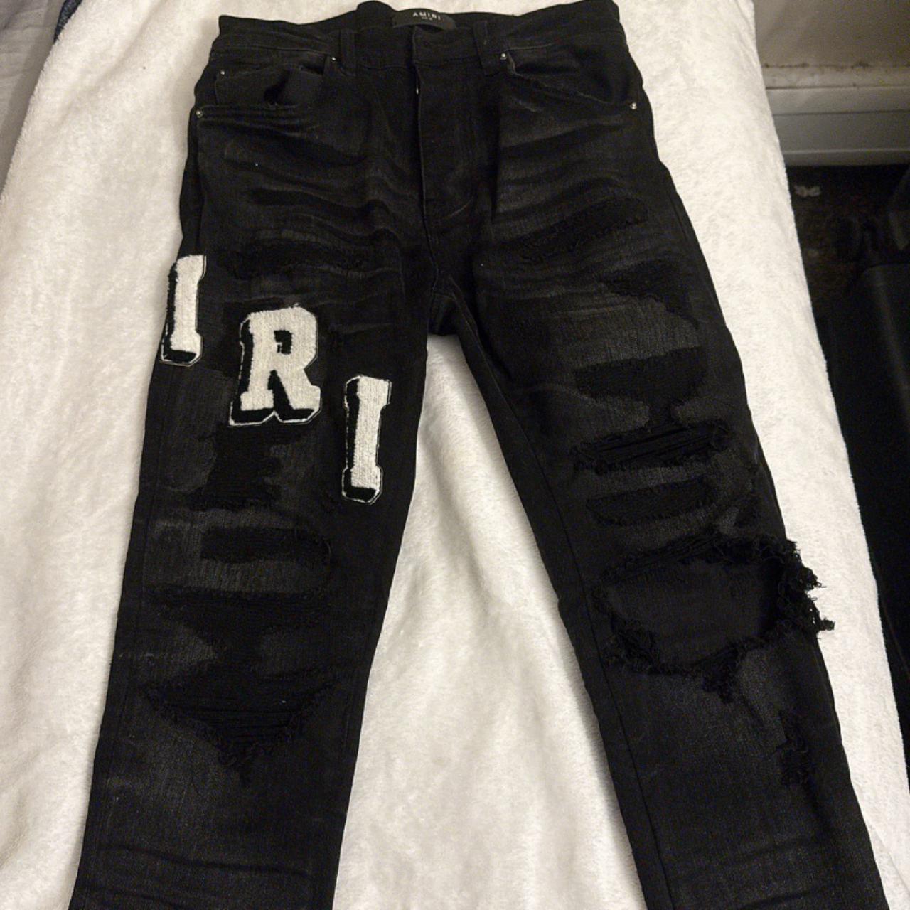 Black Amiri Jeans Size 32 only came on this app to | Depop Black Amiri Jeans Size 32 only came on this app to | Depop