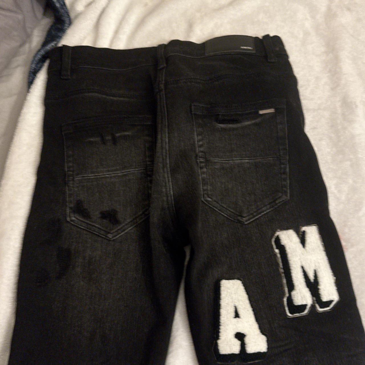 Black Amiri Jeans Size 32 only came on this app to | Depop Black Amiri Jeans Size 32 only came on this app to | Depop