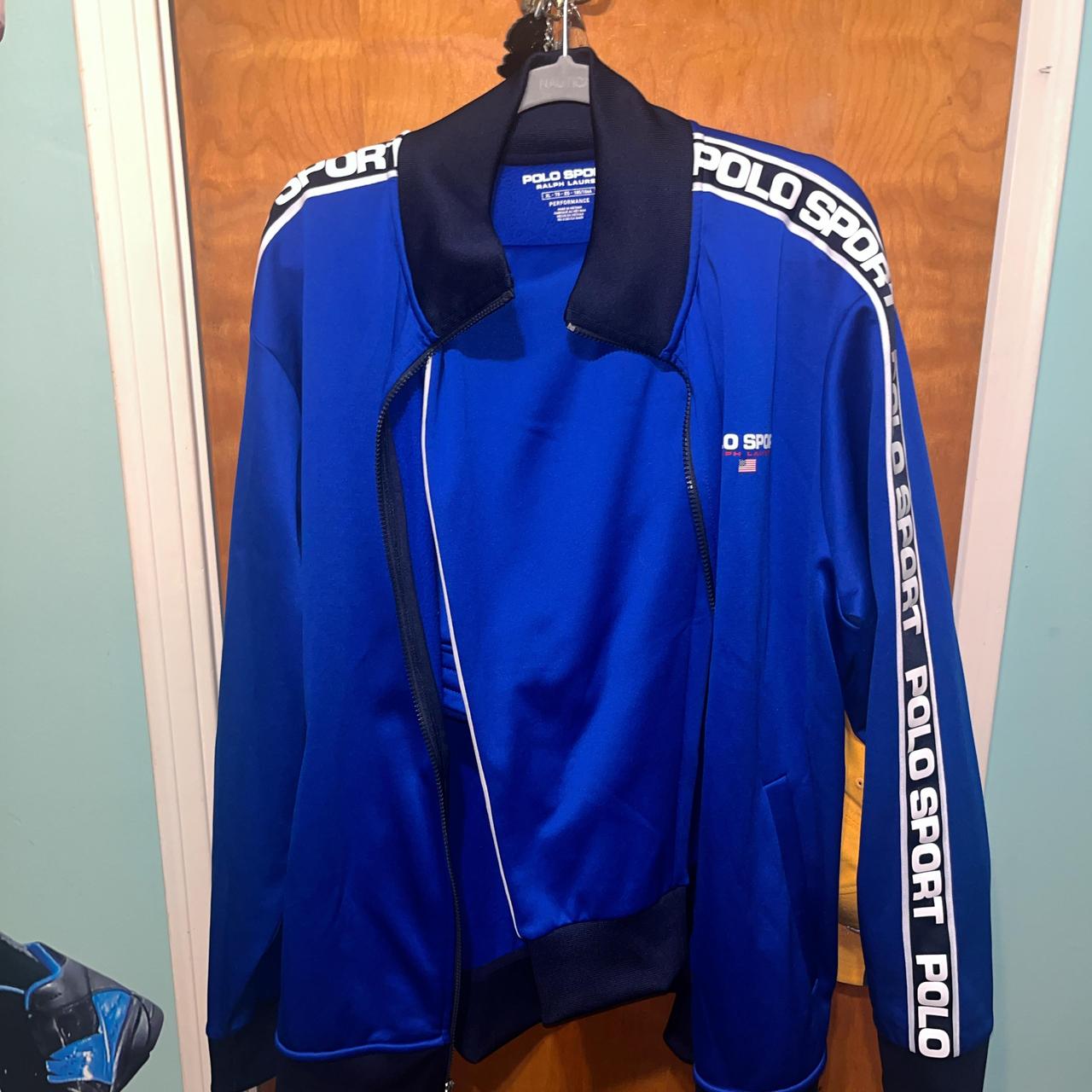 Blue Polo Sport jogging suit comes with pants too Depop