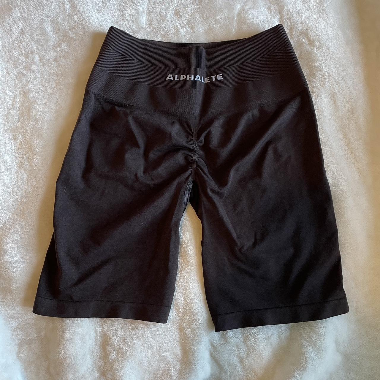 Alphalete amplify popular shorts Small chocolate