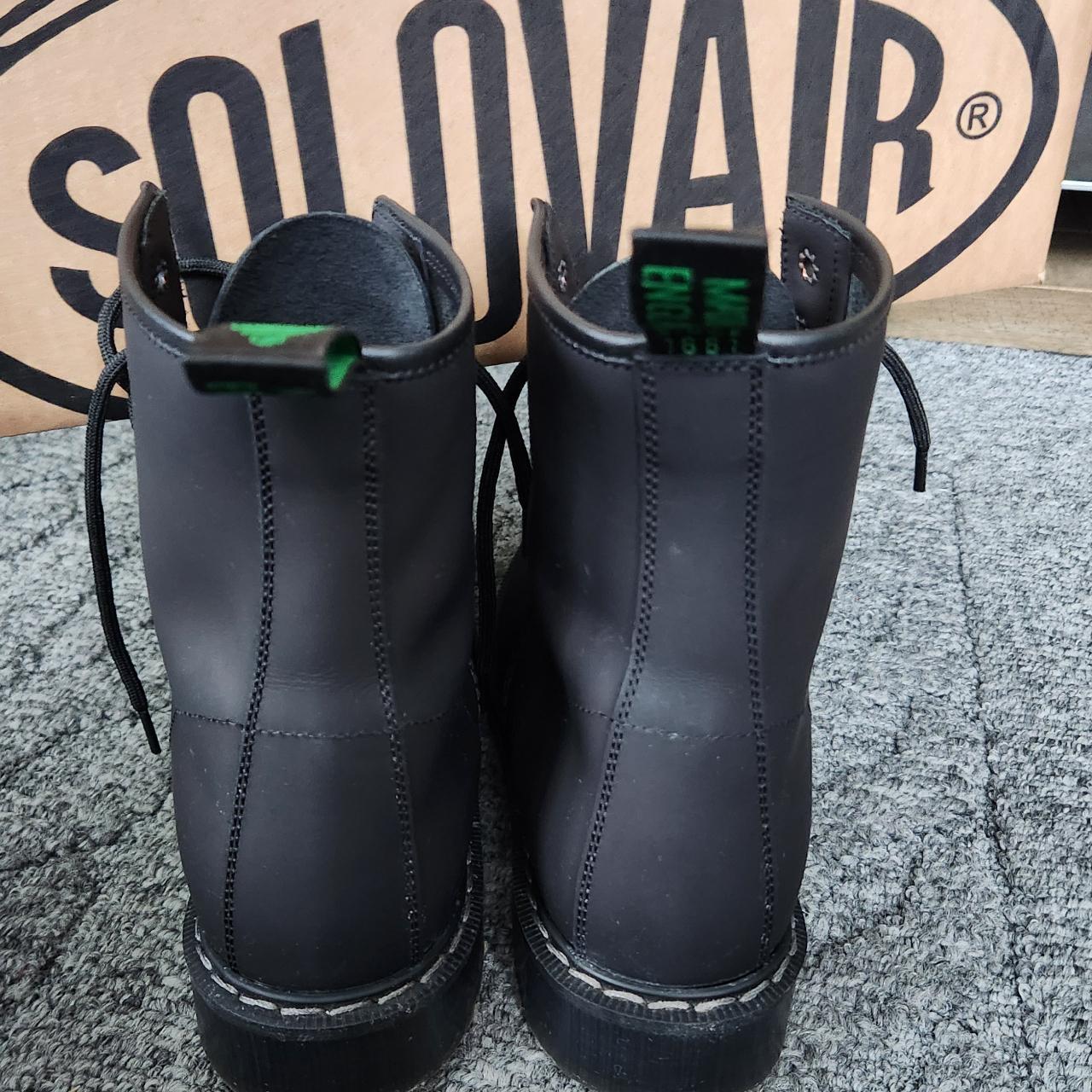 Solovair derby greasy black eye boot!, I am