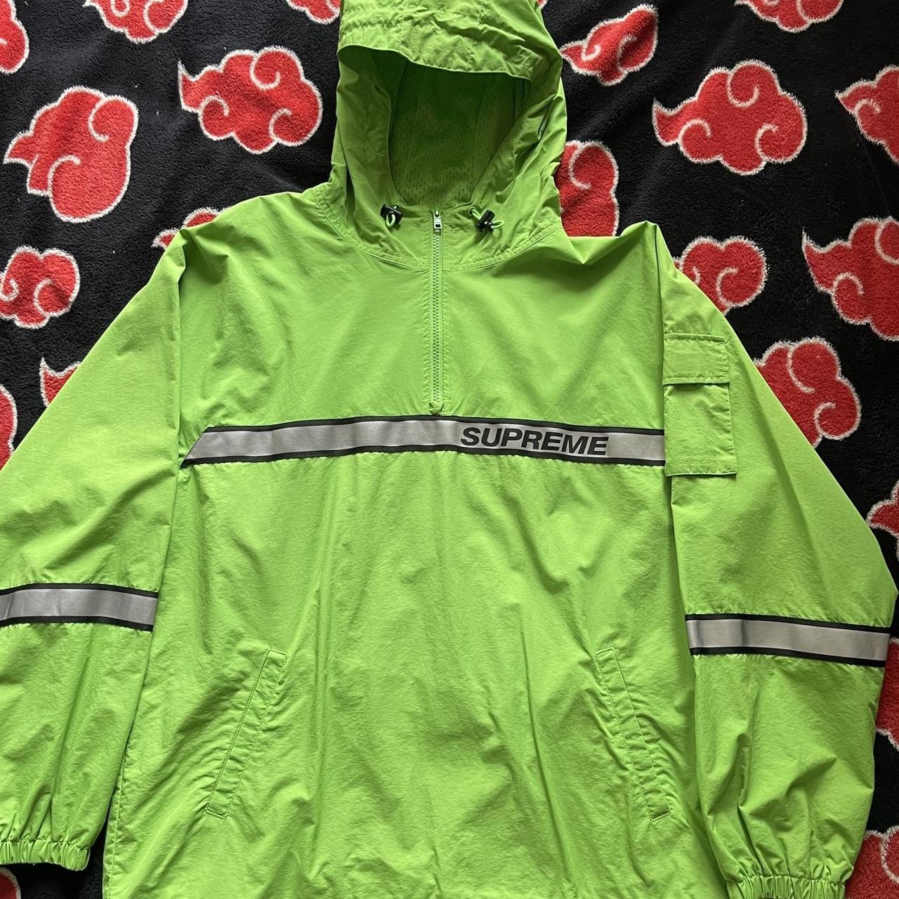 Jacket Supreme Reflective Taping Hooded Pullover SS18 Supreme