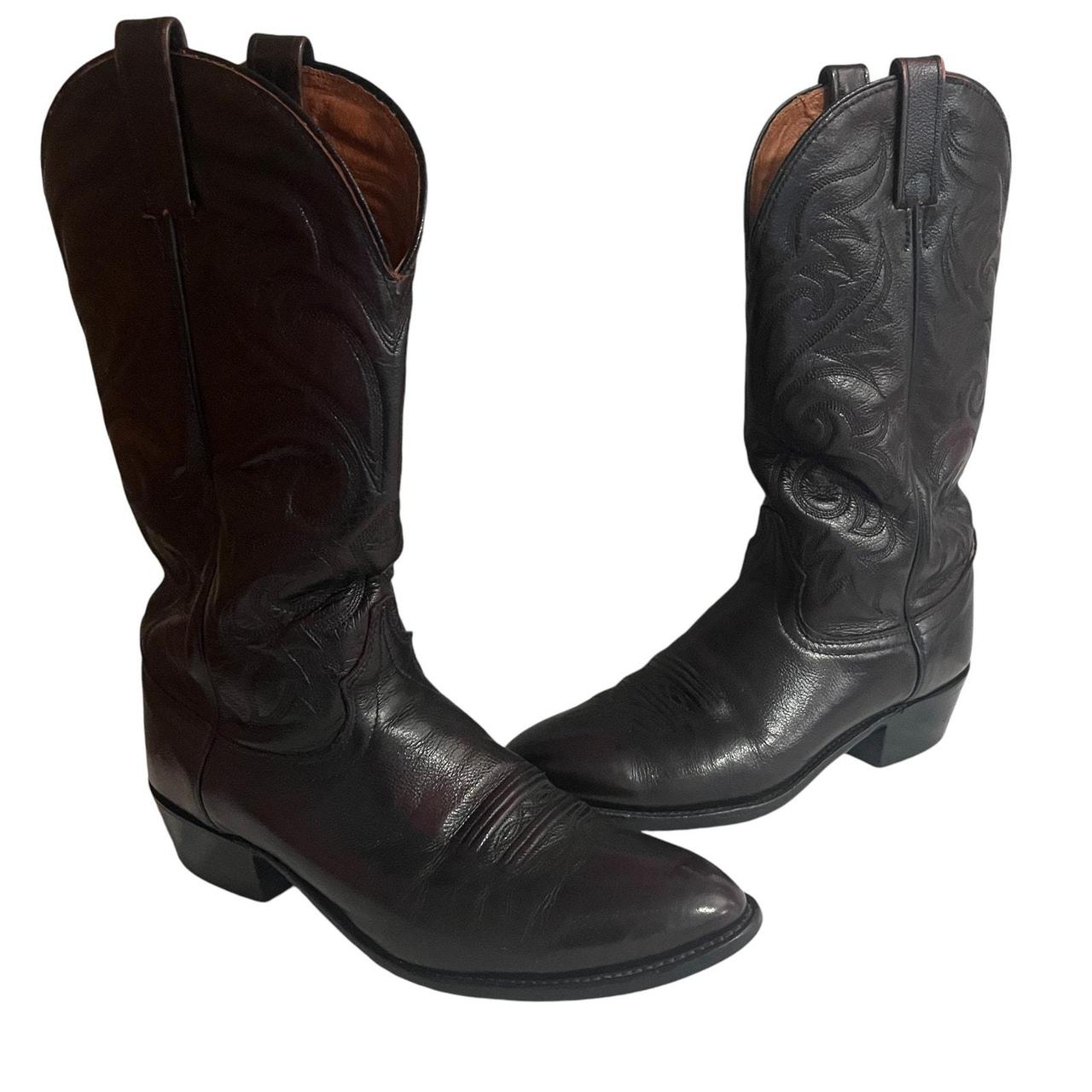 J Chisholm Men's Vintage leather shops western boots