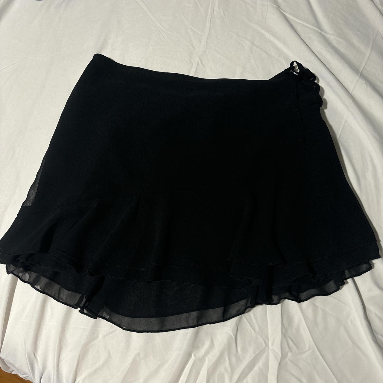 Lace up chiffon mini skirt Brand new with tag... Depop