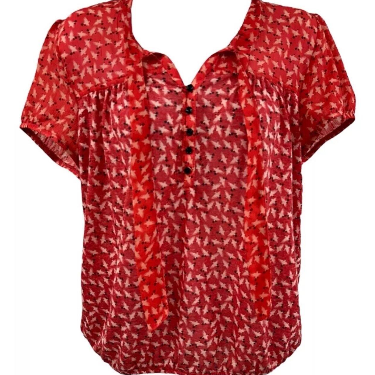 Women's Ann Taylor Loft top Peasant Blouse