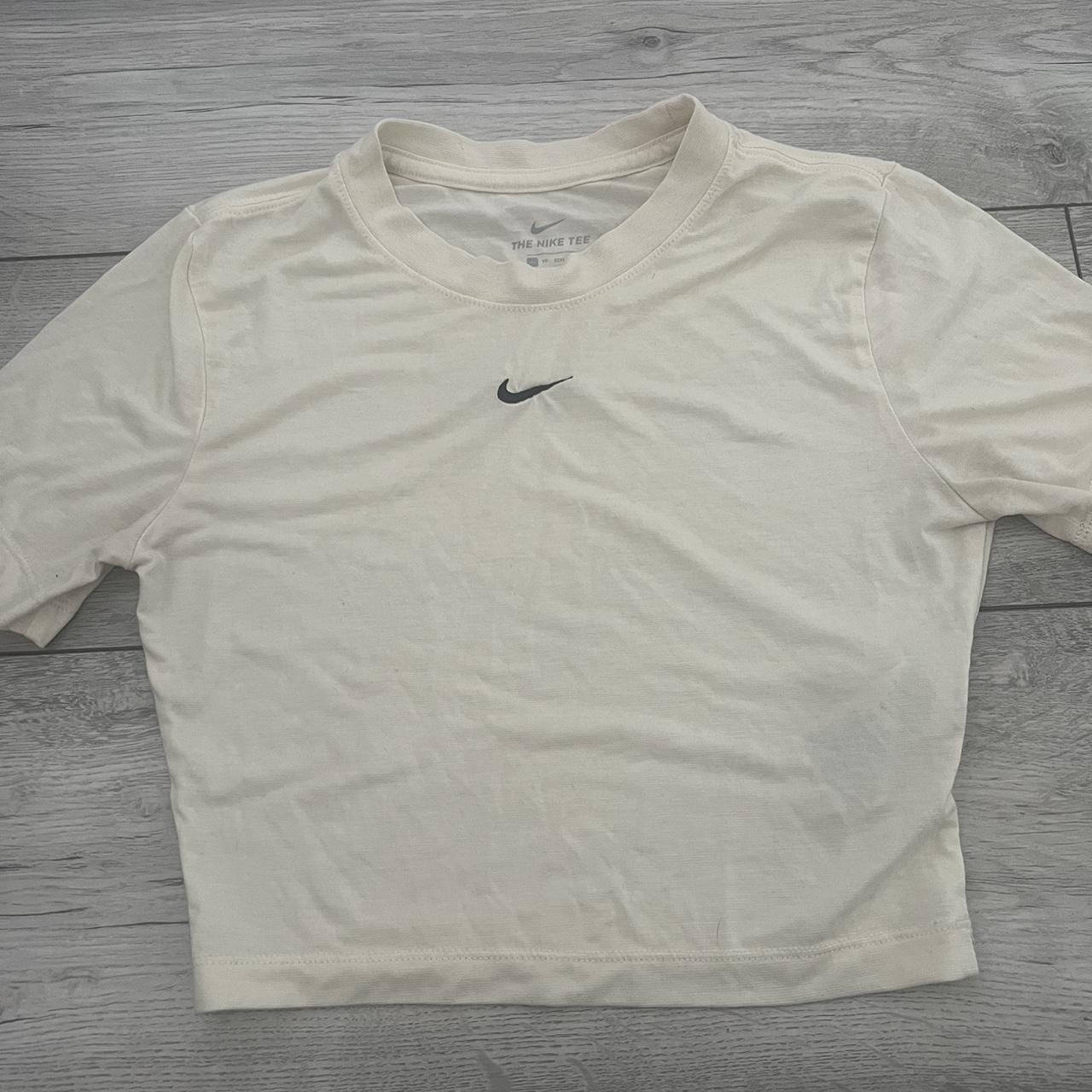 cream nike top