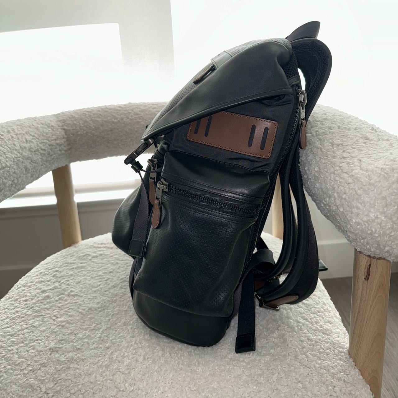 COACH Trek Backpack Black Dark Saddle 4. Depop