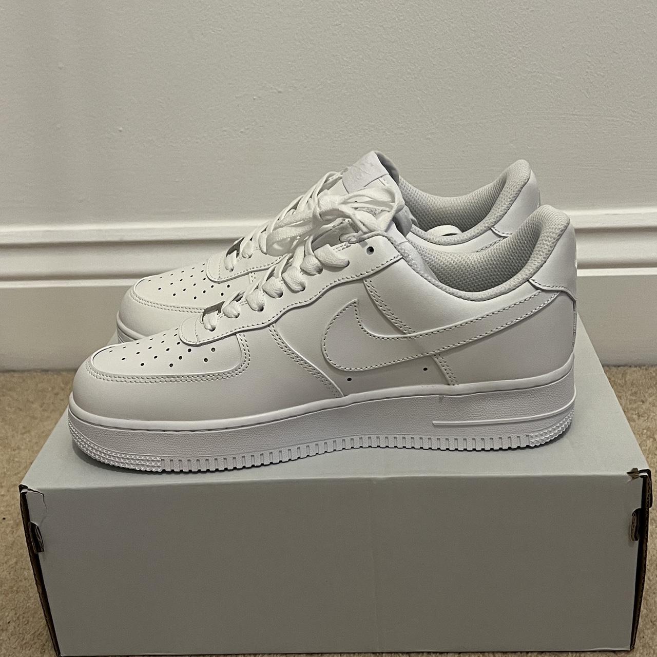 White Nike Airforce 7.5 UK New Bought in wrong... - Depop