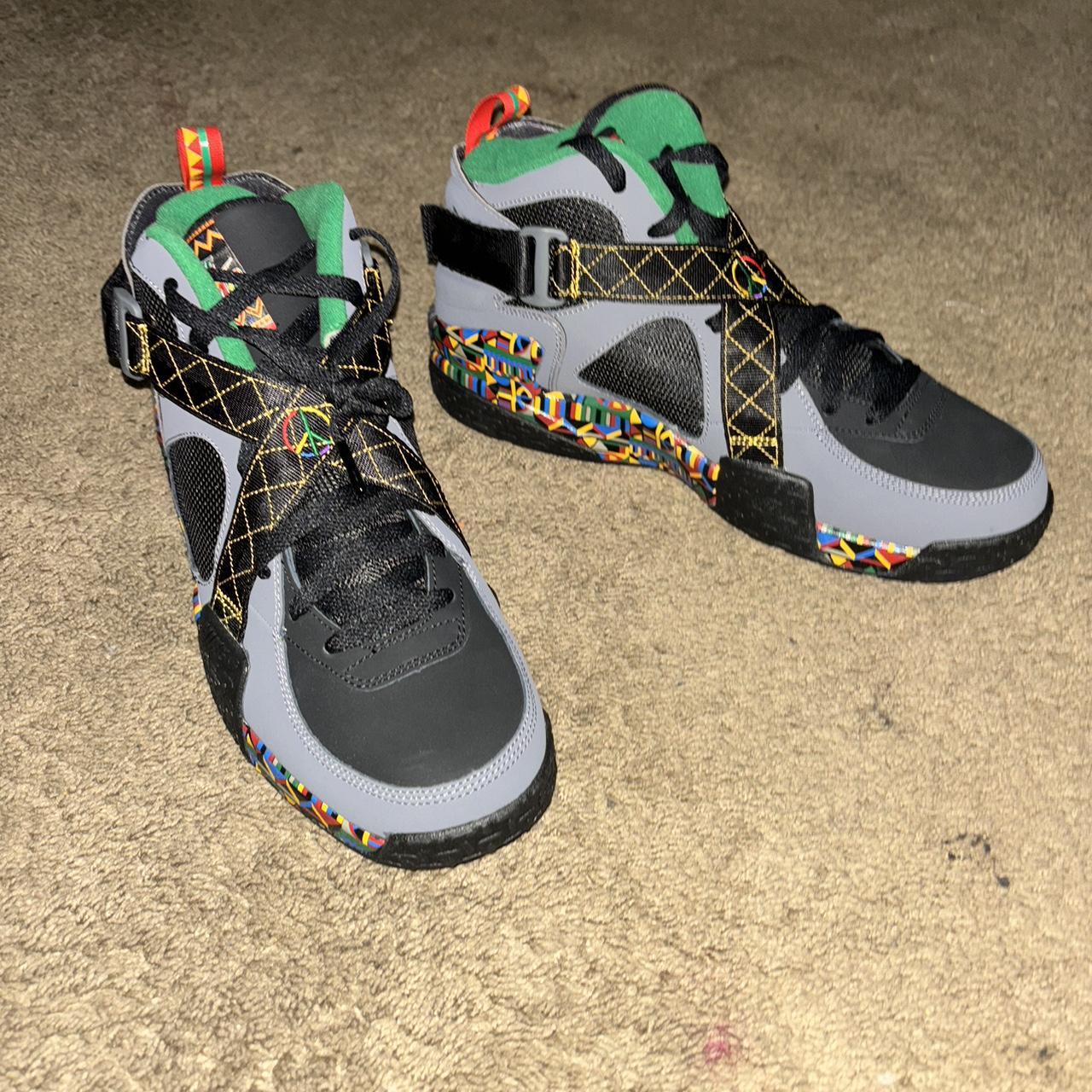 Nike Air raid peace, worn once can see a stain Depop
