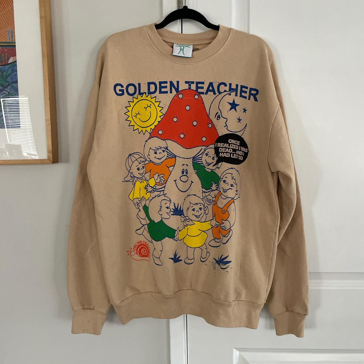 いいネット通販 - 全国送料無料でお届けします Online Depop | Size Crewneck Teacher” “Golden Ceramics トップス