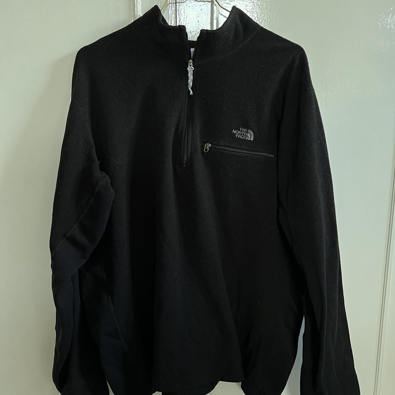 Vintage Black North Face Quarter Zip Fleece SIZE... - Depop