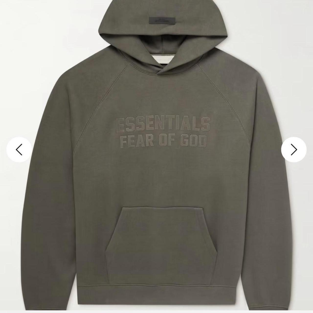 Fear of god essentials hoodie small sale