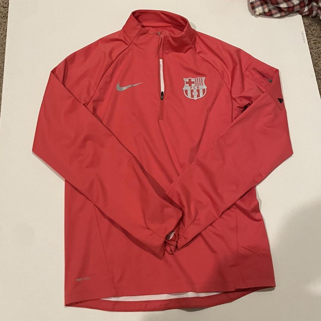 fc barcelona quarter zip