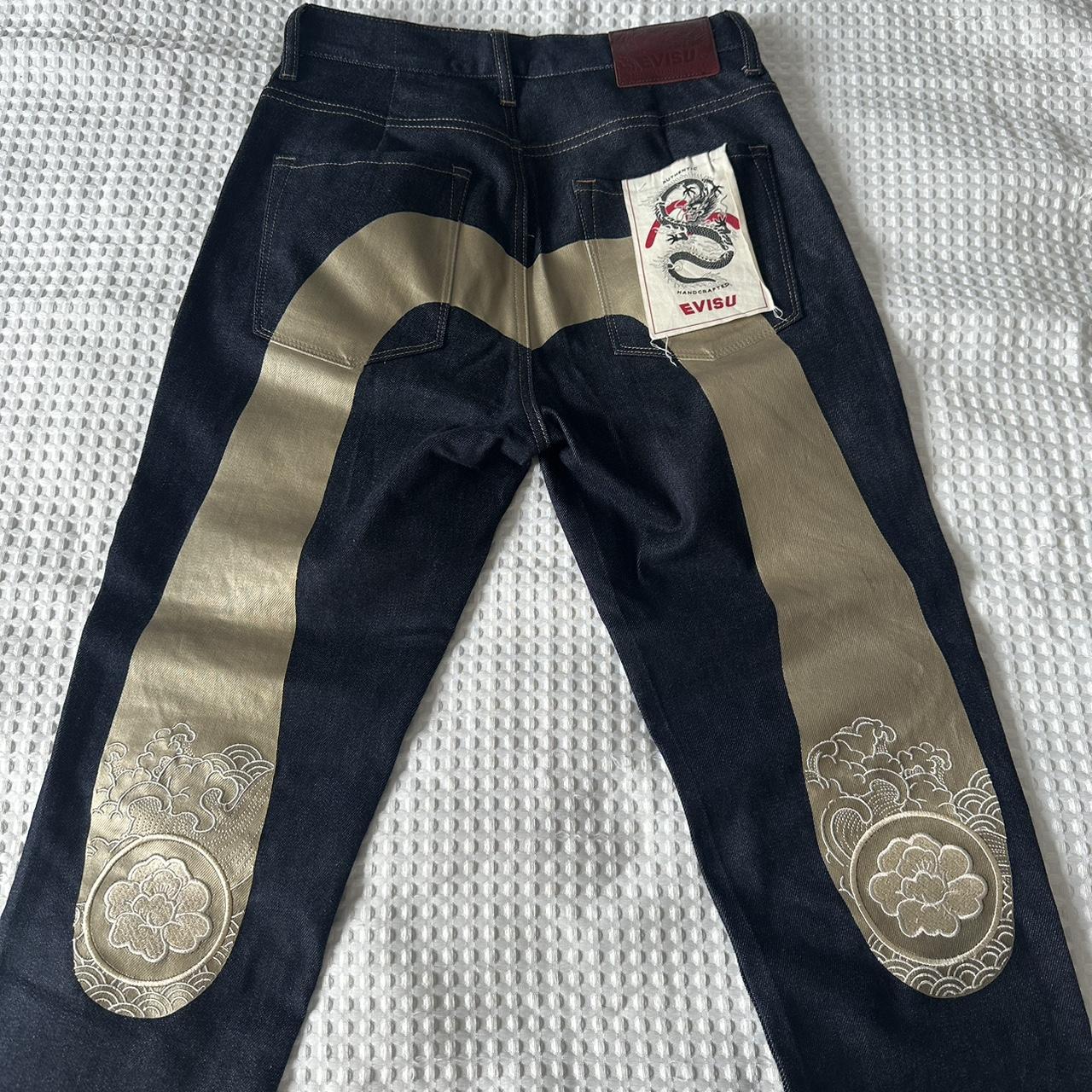 Insane vintage Evisu jeans. In perfect condition,... - Depop