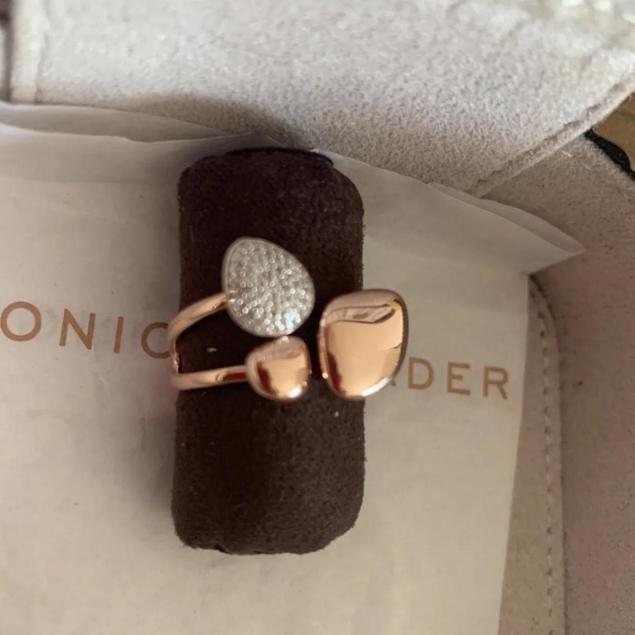 Monica Vinader Rose Gold Plated Nura Pebble Depop