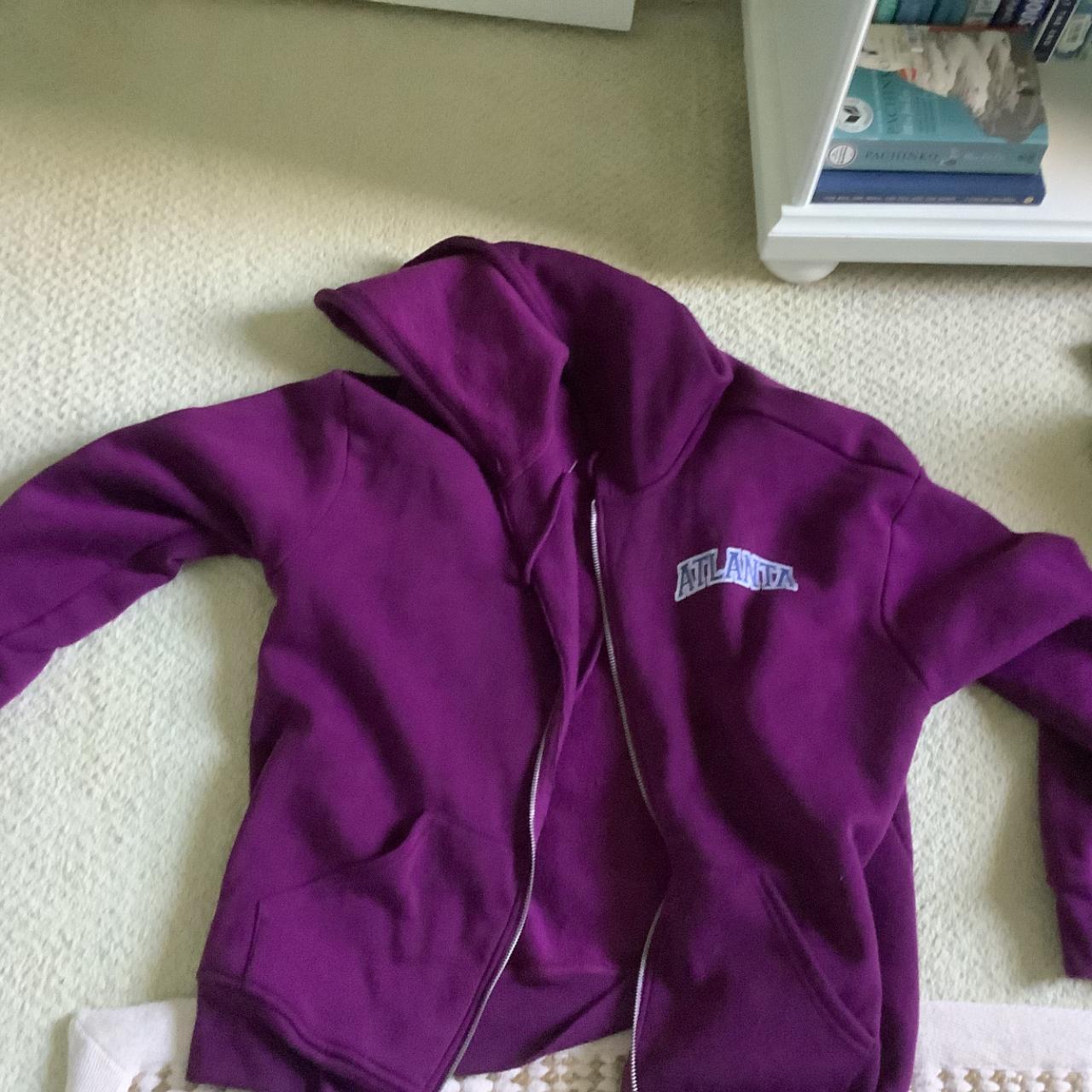 Oversized Redpurple Hoodie Depop 7599