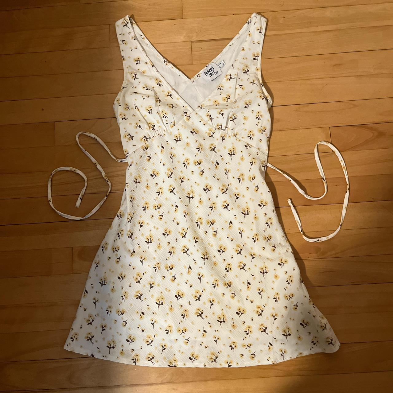 Princess Polly Women's Dress White/Cream – Yellow and white