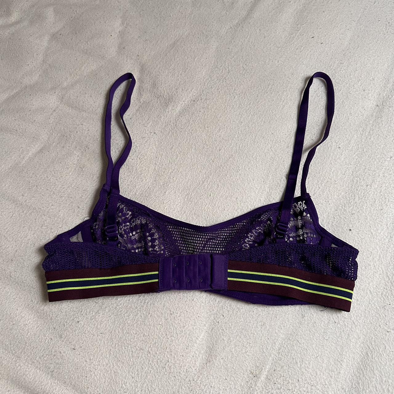 Purple Victoria’s Secret lingerie set. High waisted... - Depop