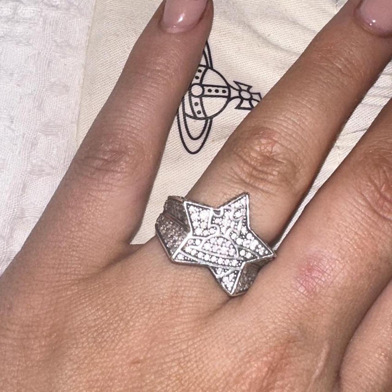 Vivienne Westwood Ezekiel star ring Size s, bag and | Depop