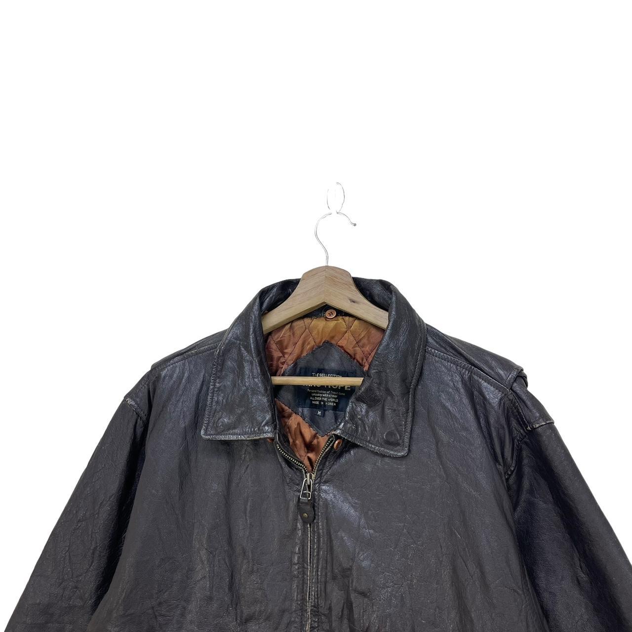 【GENERAL IDEA】Vintage Leather Mac Jacket - Unisex Vintage Long Leather Trench Coat, Early 90s Minimalist Black