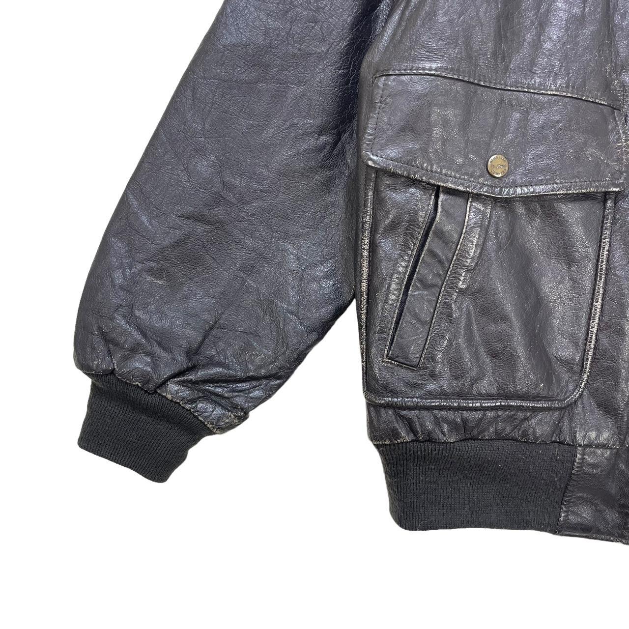 【GENERAL IDEA】Vintage Leather Mac Jacket - Unisex Vintage Long Leather Trench Coat, Early 90s Minimalist Black