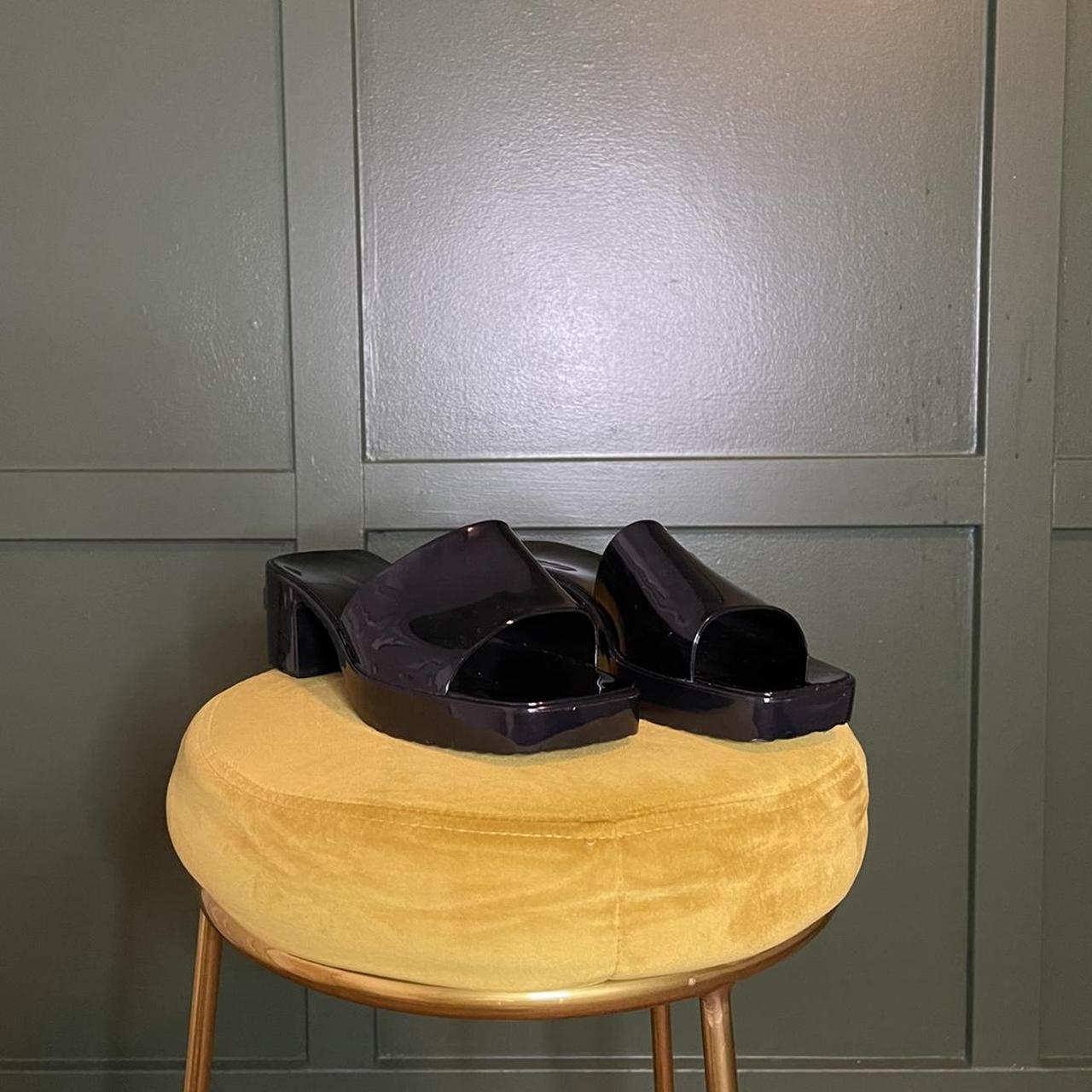 French Connection Women's Black Mules Depop