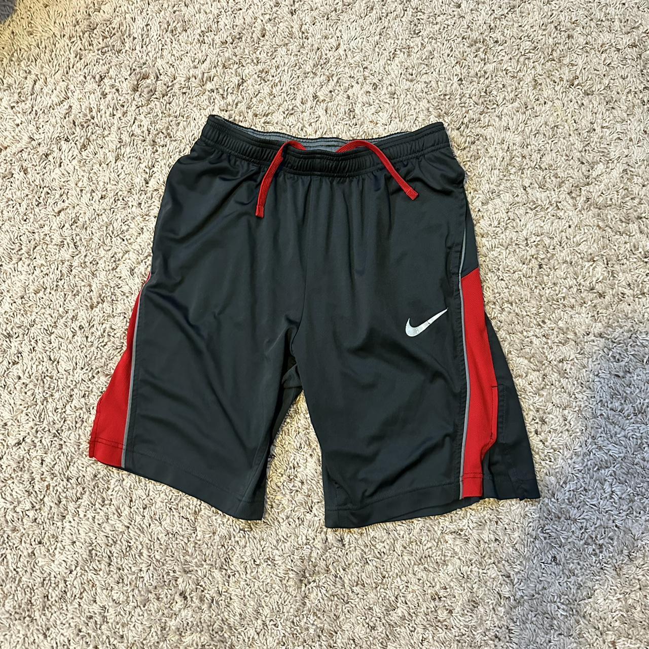 Nike Shorts Red and Black Mens Medium nike shorts Depop