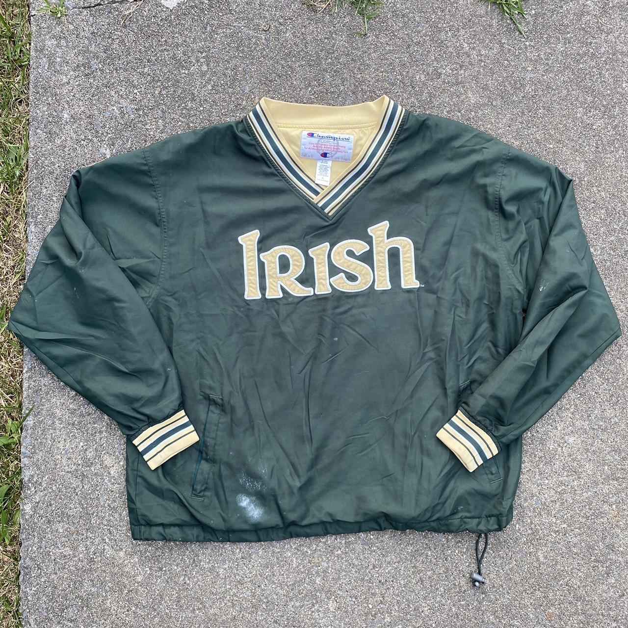 Champion green and yellow windbreaker #retro