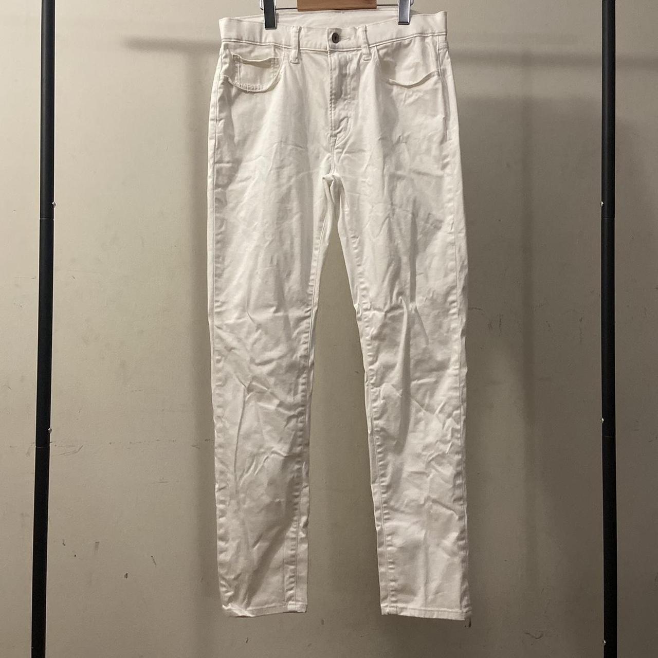 Uniqlo Stretchy white skinny jeans Cotton