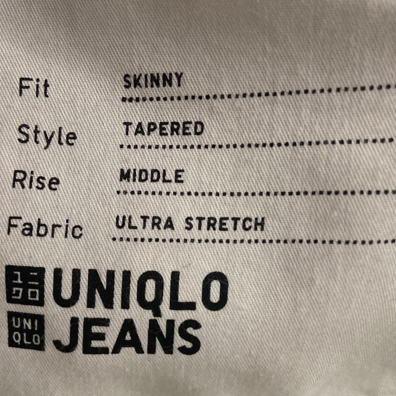 Uniqlo Stretchy white skinny jeans Cotton Depop