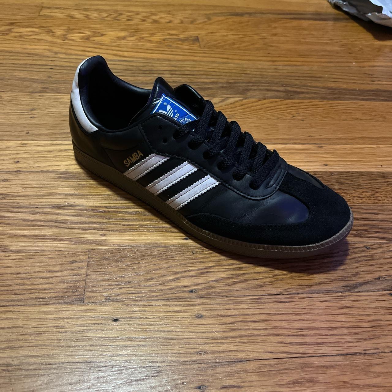 Adidas Samba Black Worn on the outsoles Creased on... - Depop