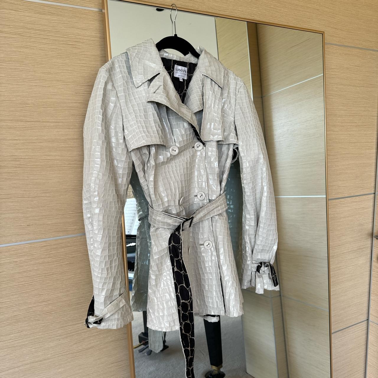 Armani collezioni store trench coat