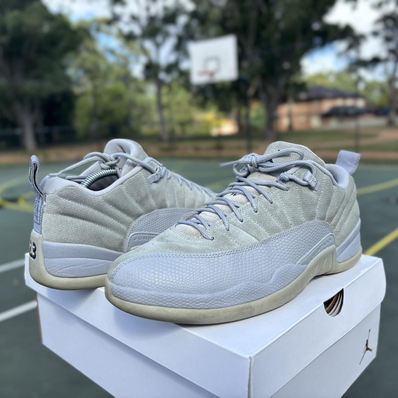 Jordan 12 low wolf grey best sale