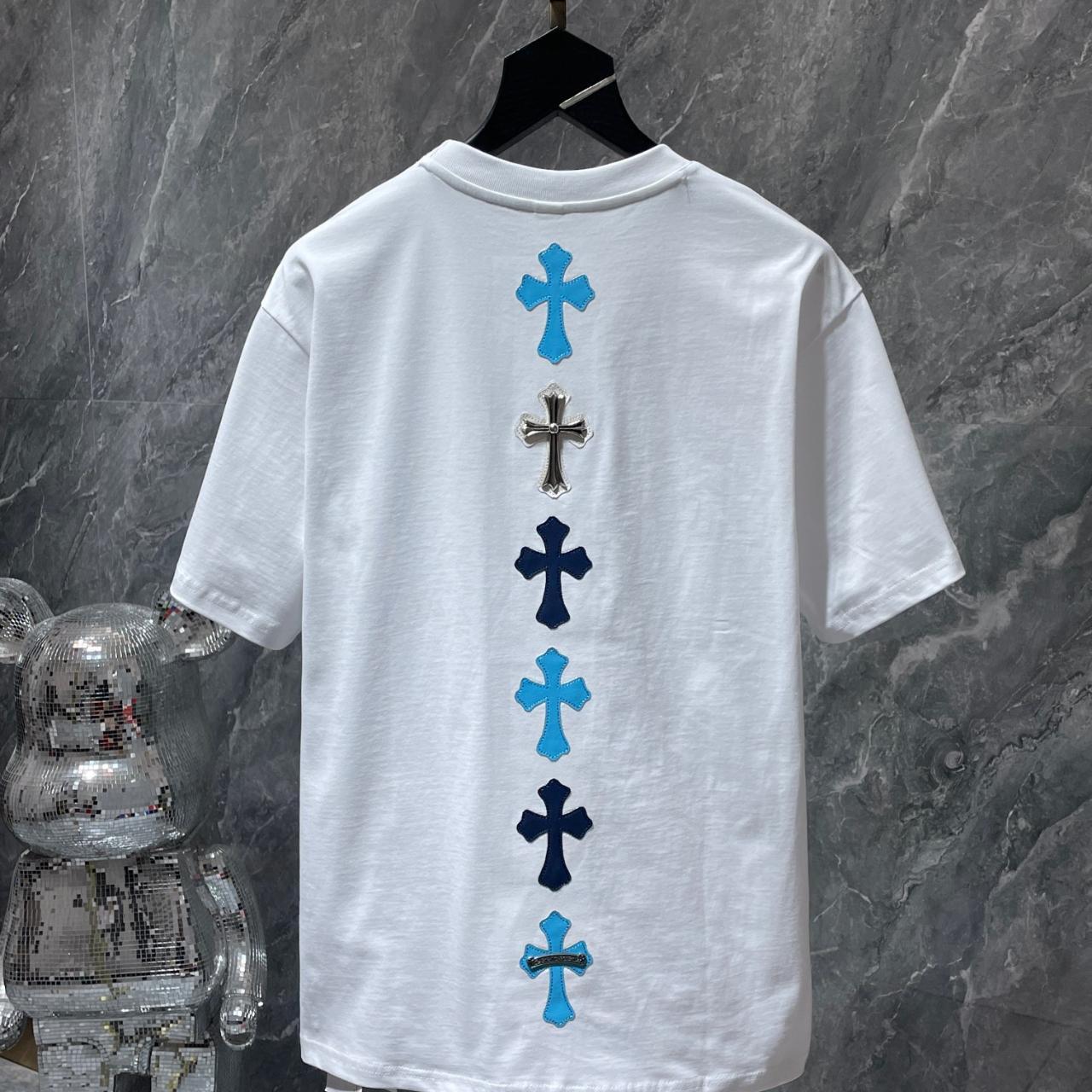 Chrome Hearts White Short Sleeve T-Shirt | Depop