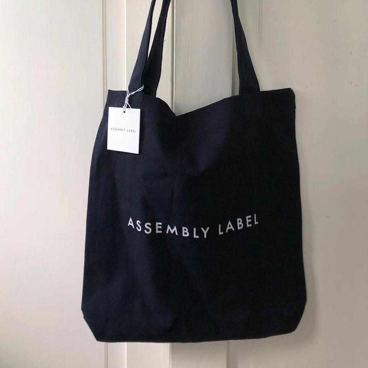 Canvas Bag Assembly Label Tote Bag Black ASSEMBLE LOGO CANVAS TOTE