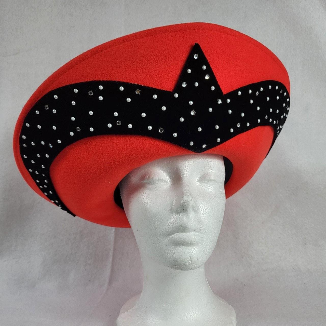 Source Unknown Women's Going out Hat - Red/Black … - image 1