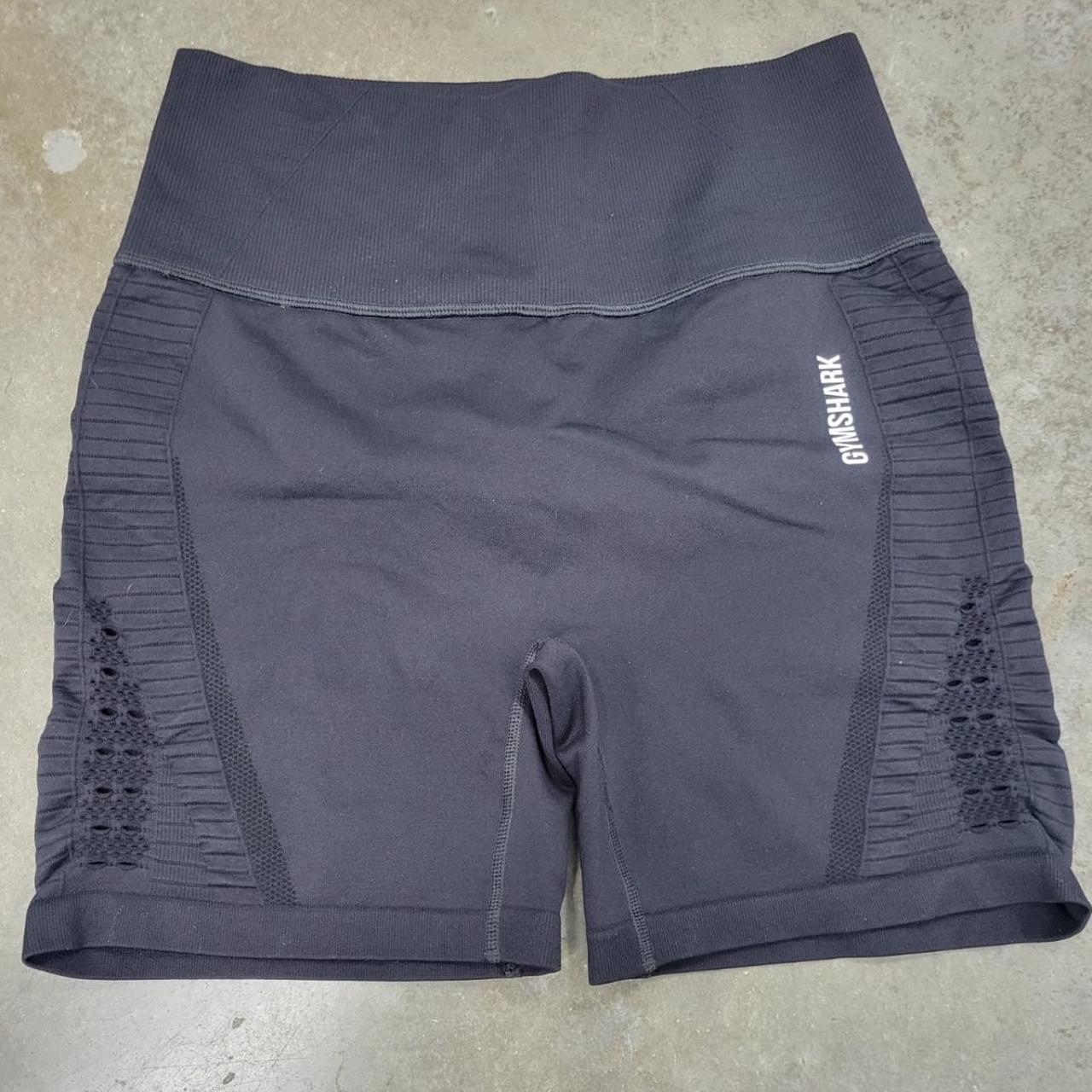 Black Seamless Spandex Shorts Central Washington - Depop
