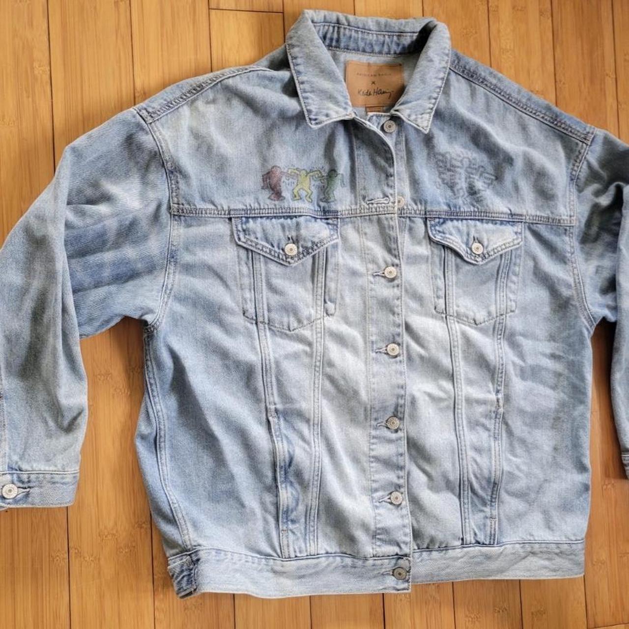 American eagle keith hot sale haring jean jacket