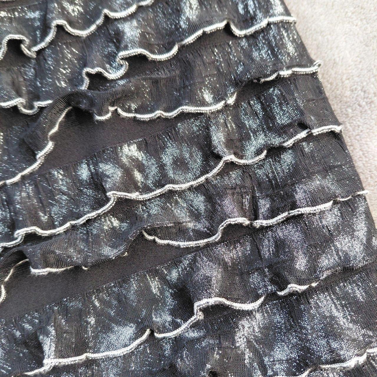 Source Unknown Women's Midi Skirt - Silver/Black … - image 4