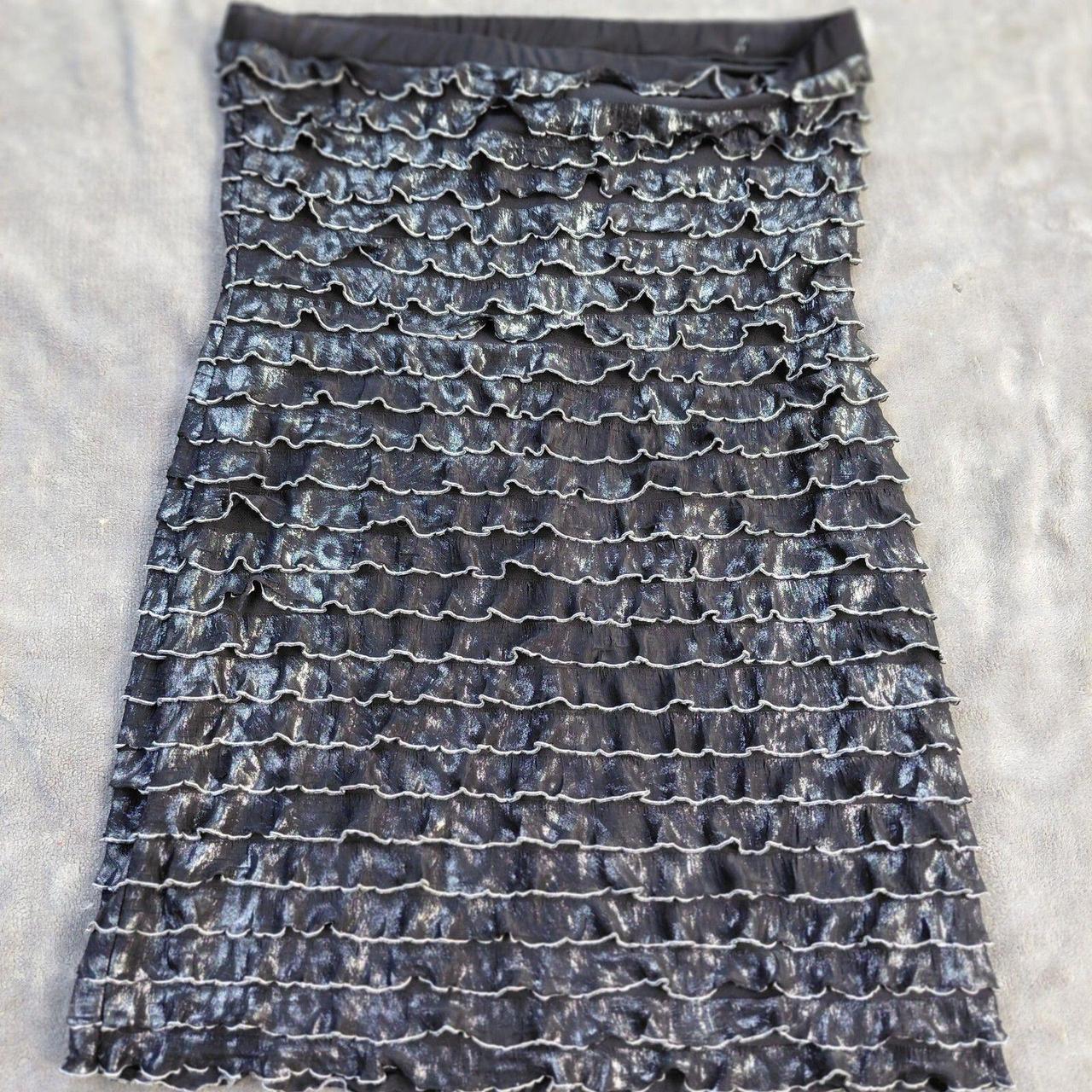 Source Unknown Women's Midi Skirt - Silver/Black … - image 2