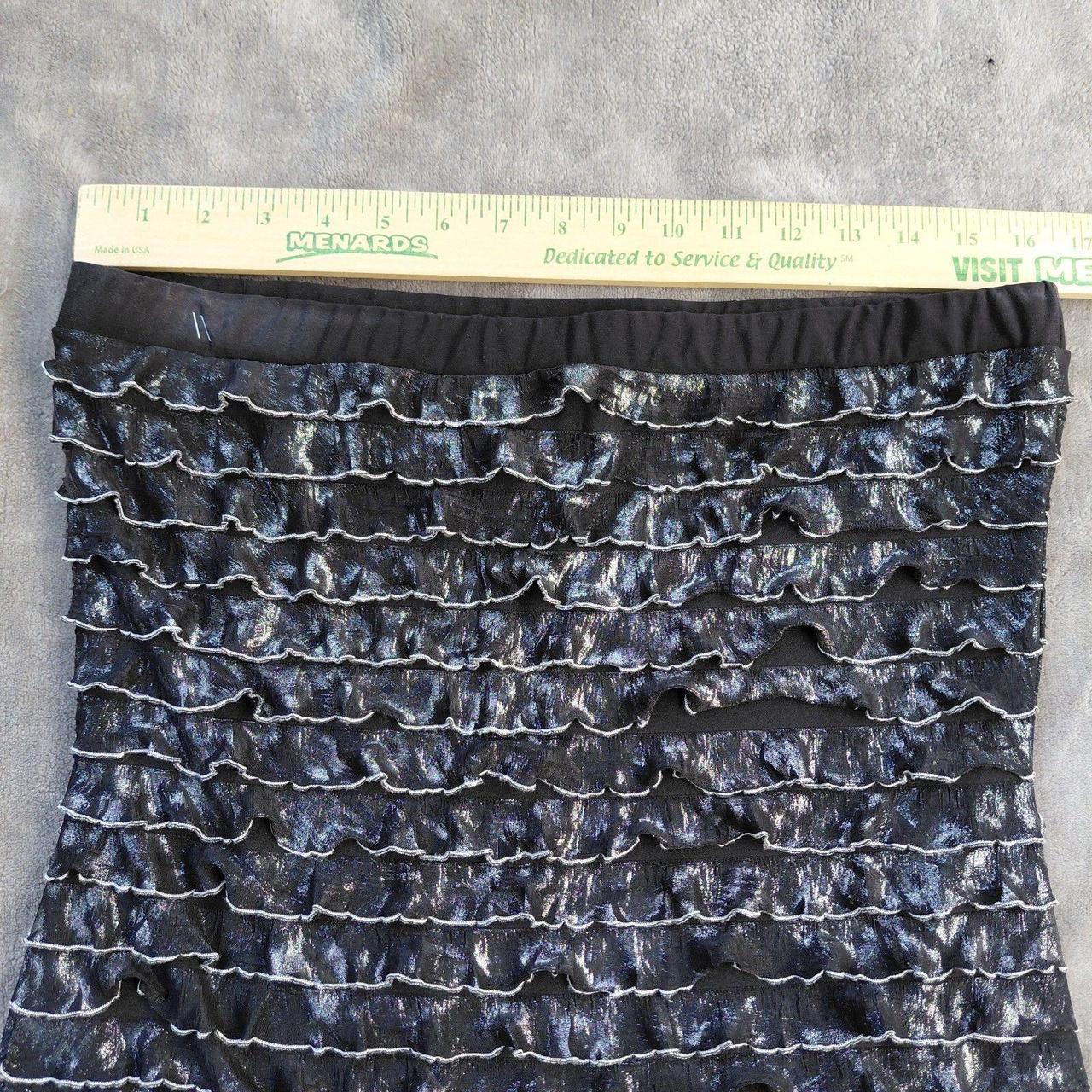 Source Unknown Women's Midi Skirt - Silver/Black … - image 8