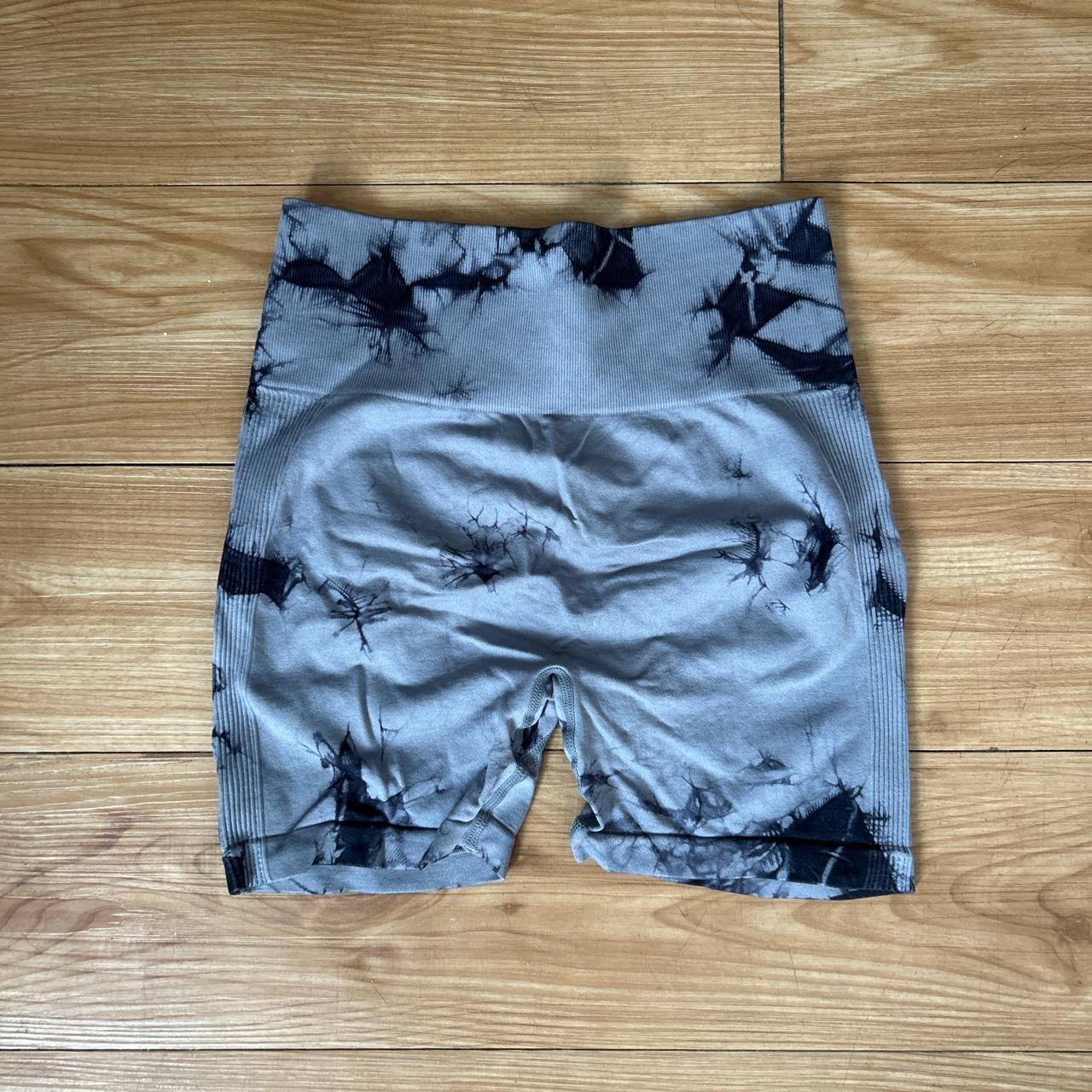 marble biker shorts - Depop