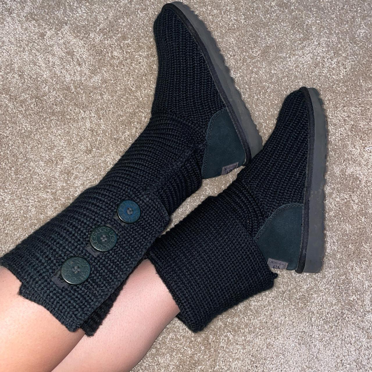 Black knit outlet uggs