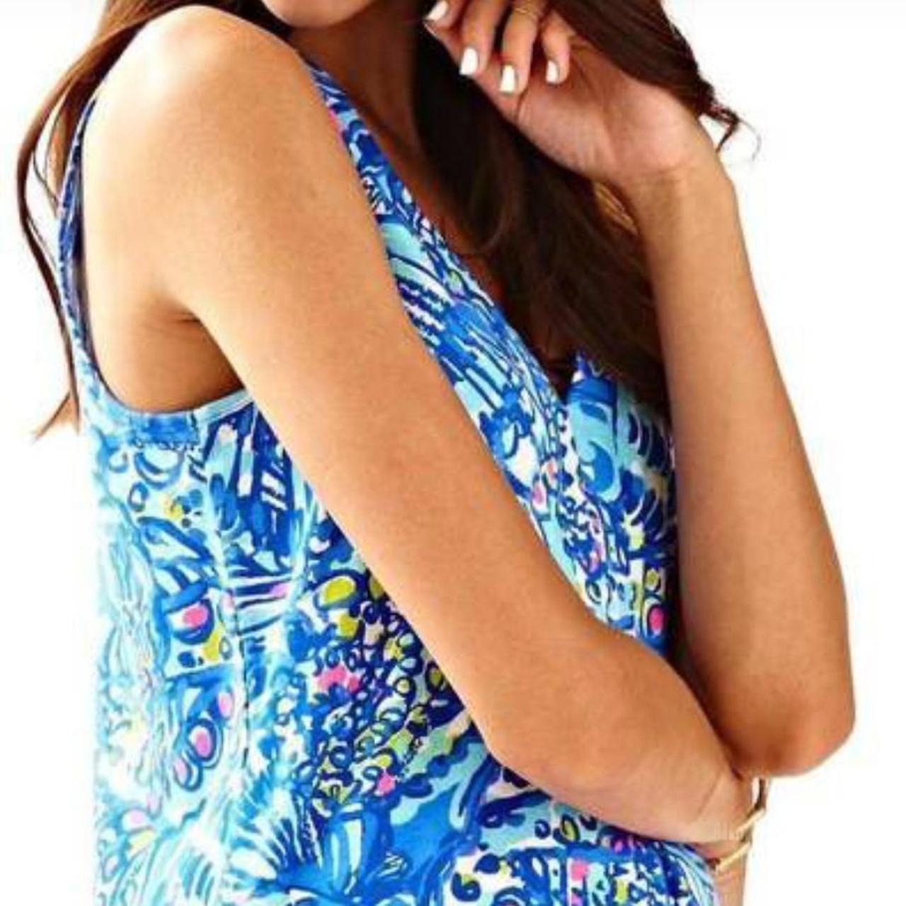 Lilly Pulitzer Women's Dress Blue/Multi XXS – NWOT Lilly